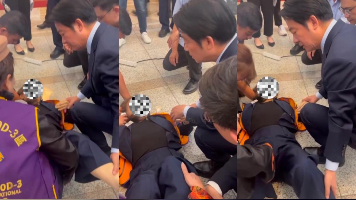 「獅姐」在總統府參訪突昏倒! 賴清德秒變「賴醫師」親診斷