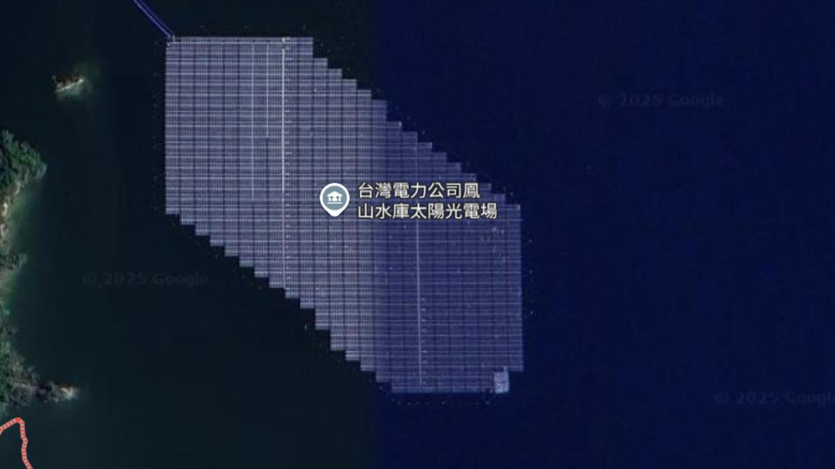 Google地圖上也可清楚看見光電廠。(圖/翻攝自Google Map)