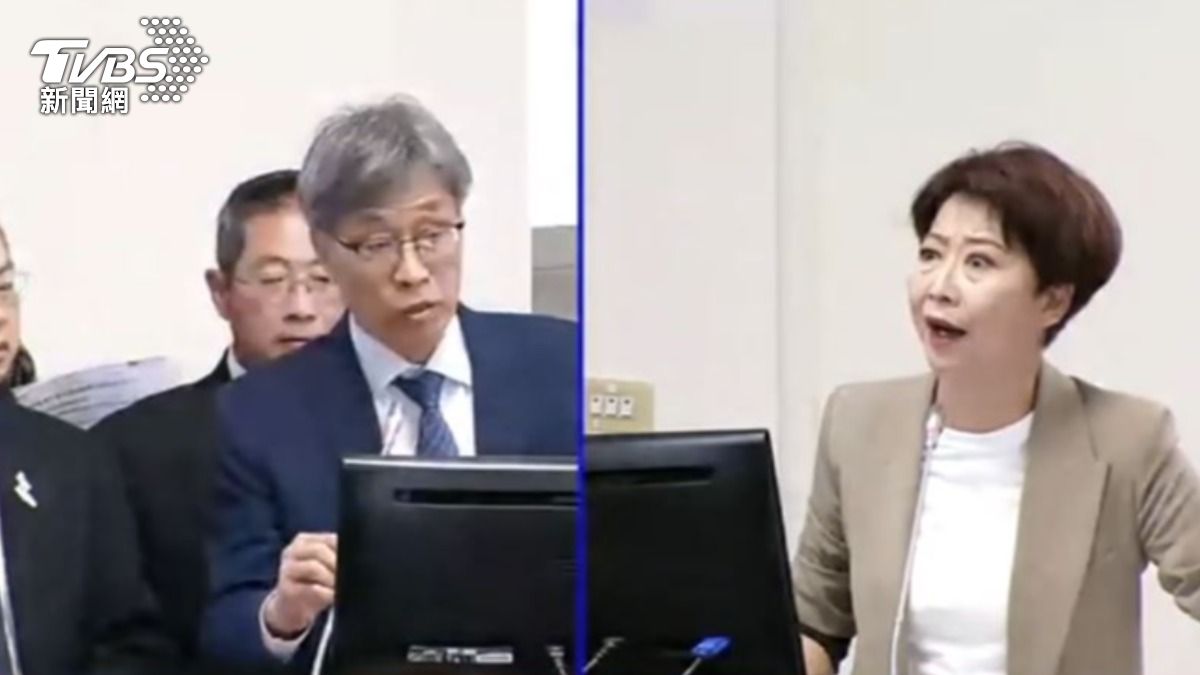 民進黨立委陳亭妃與農業部長陳駿季。（圖／TVBS）