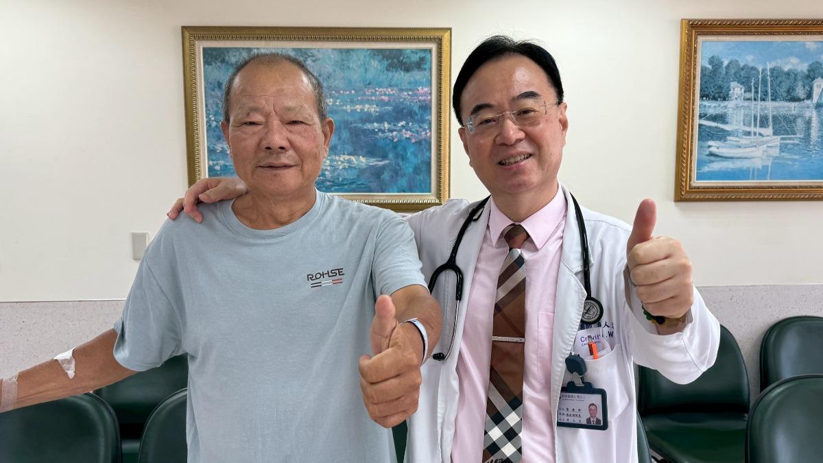 所幸透過1年2個月的化療,與5週的胸部放射線照射治療,黃男已順利康復。(圖/烏日林新醫院提供)