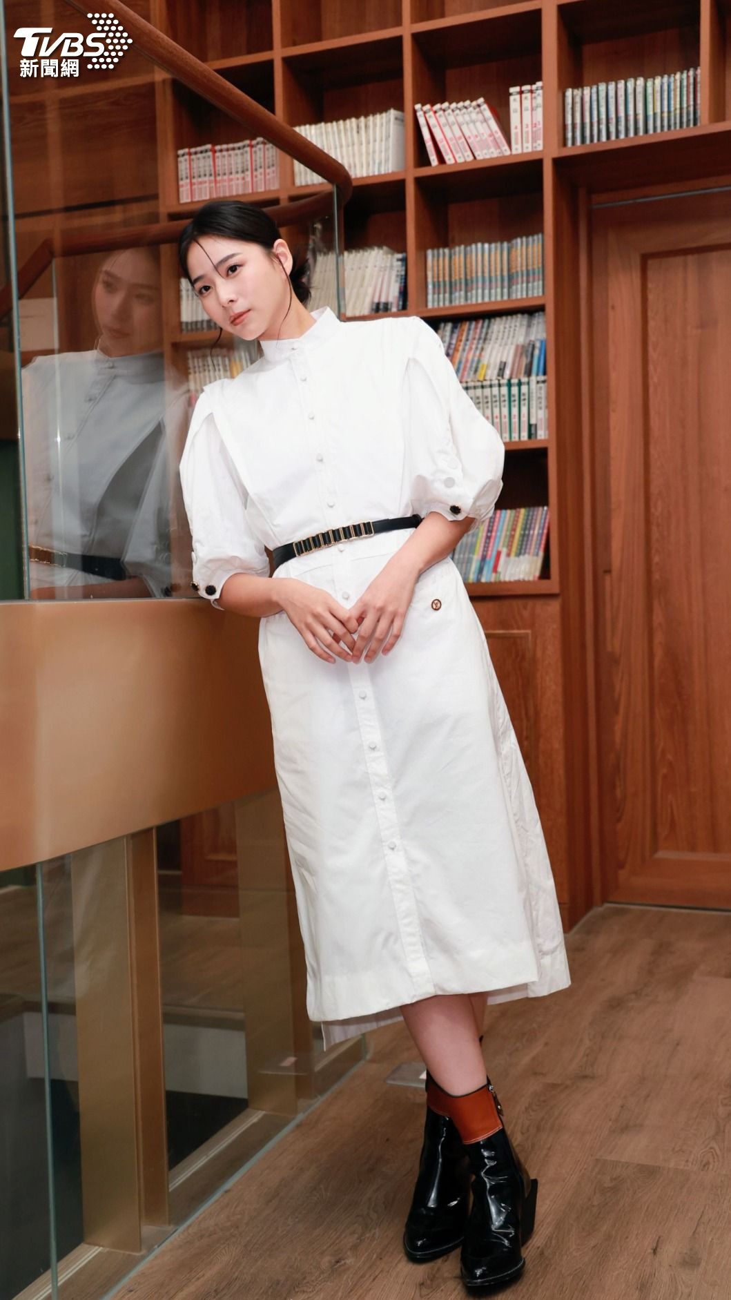 長腿袁漠遙頗受女生青睞。(圖/趙世平攝)