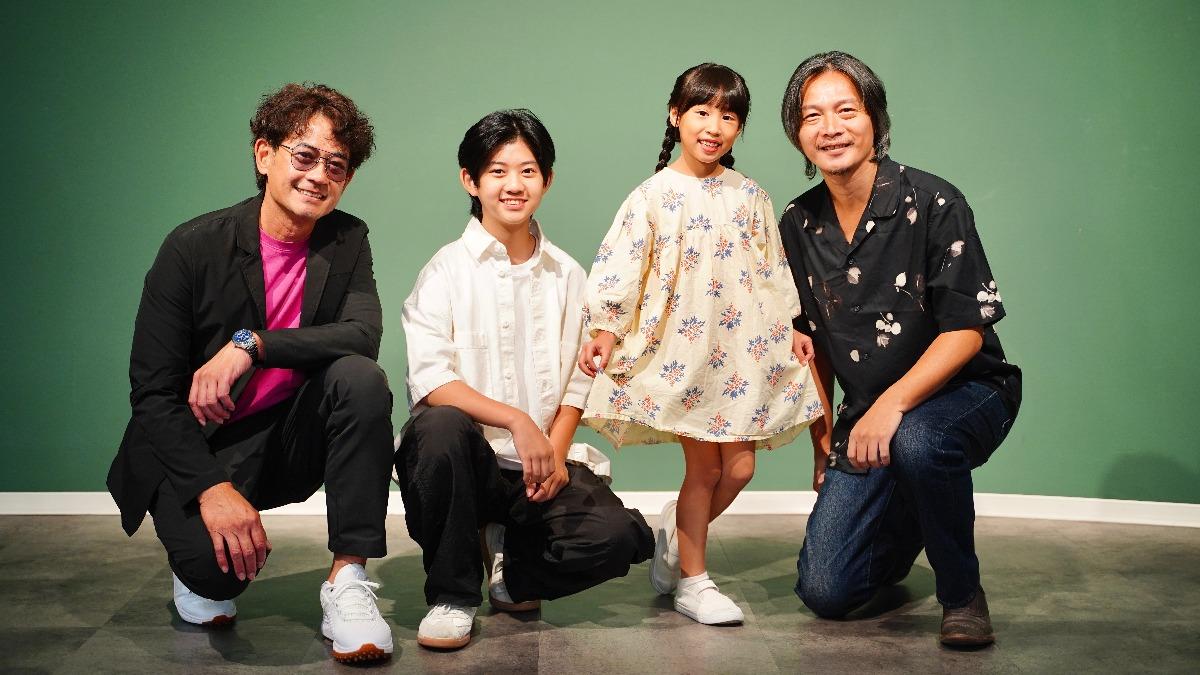 柯叔元(左起)、陳少卉、左寧、吳昆達主演《接住流星的人》。(圖/大愛提供)