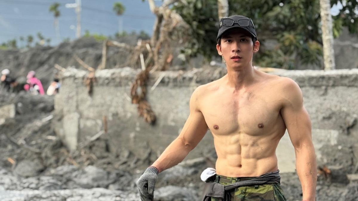 信守承諾返花蓮!歌壇陳傑憲號召百位猛男組「肌肉戰隊」救災