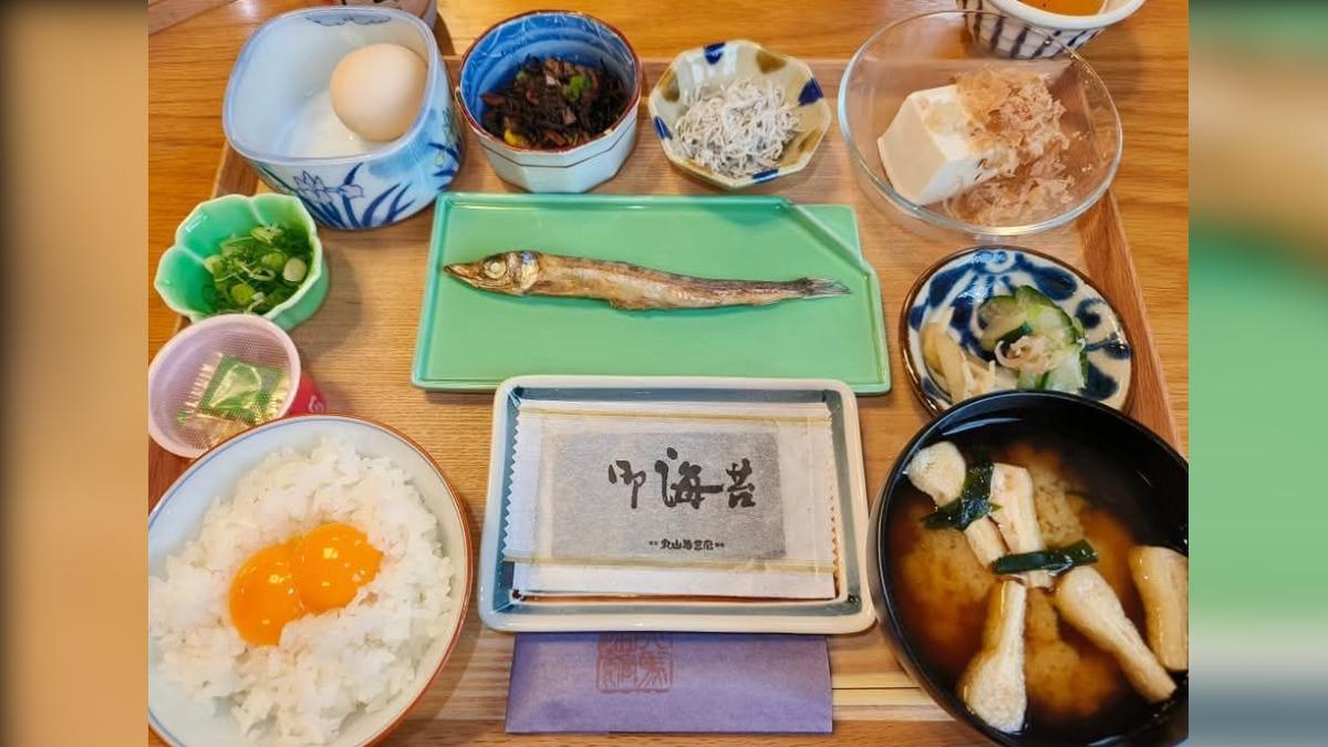 林氏璧表示,白飯配烤魚是自己偏愛的日本早餐林氏璧表示,白飯配烤魚是自己偏愛的日本早餐組合。(圖/林氏璧授權提供)組合。(圖/林氏璧授權提供)