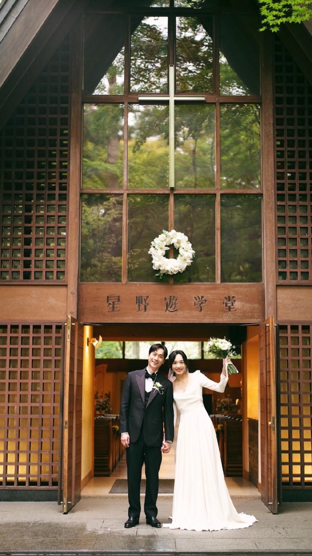 劉俊謙、蔡思韵在日本完成婚禮。(圖/MOM production limited 提供)