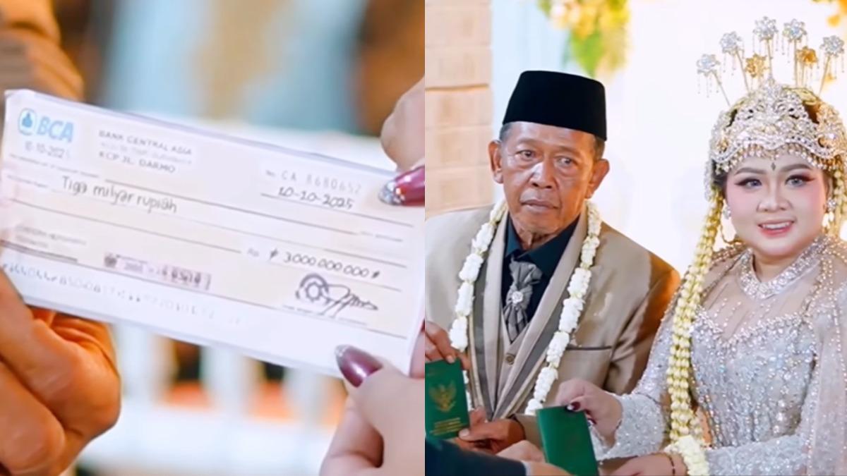 相差半世紀!印尼74歲翁娶24歲女 豪擲500多萬聘金