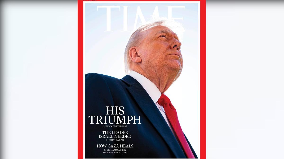 《時代》雜誌的最新封面。（圖／翻攝自X@TIME）