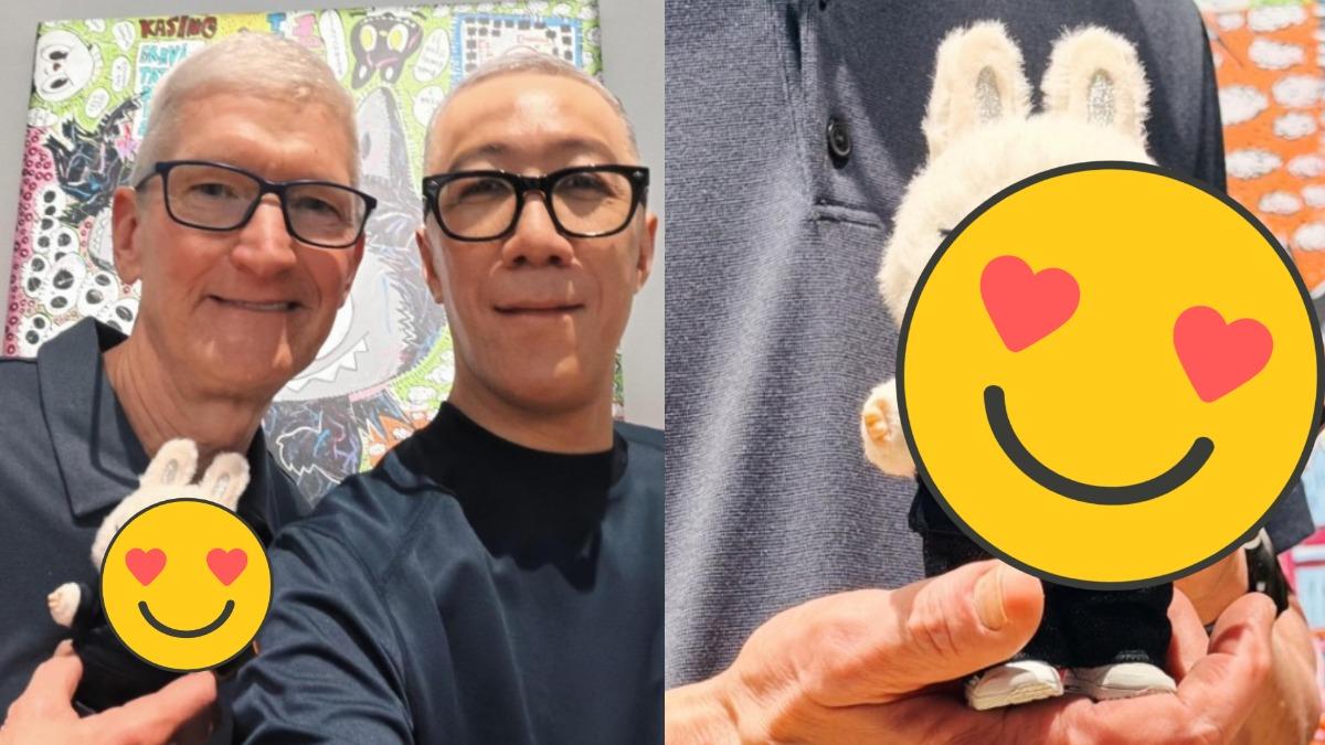 蘋果執行長庫克突現身上海 獲贈超夯「訂製款Labubu」