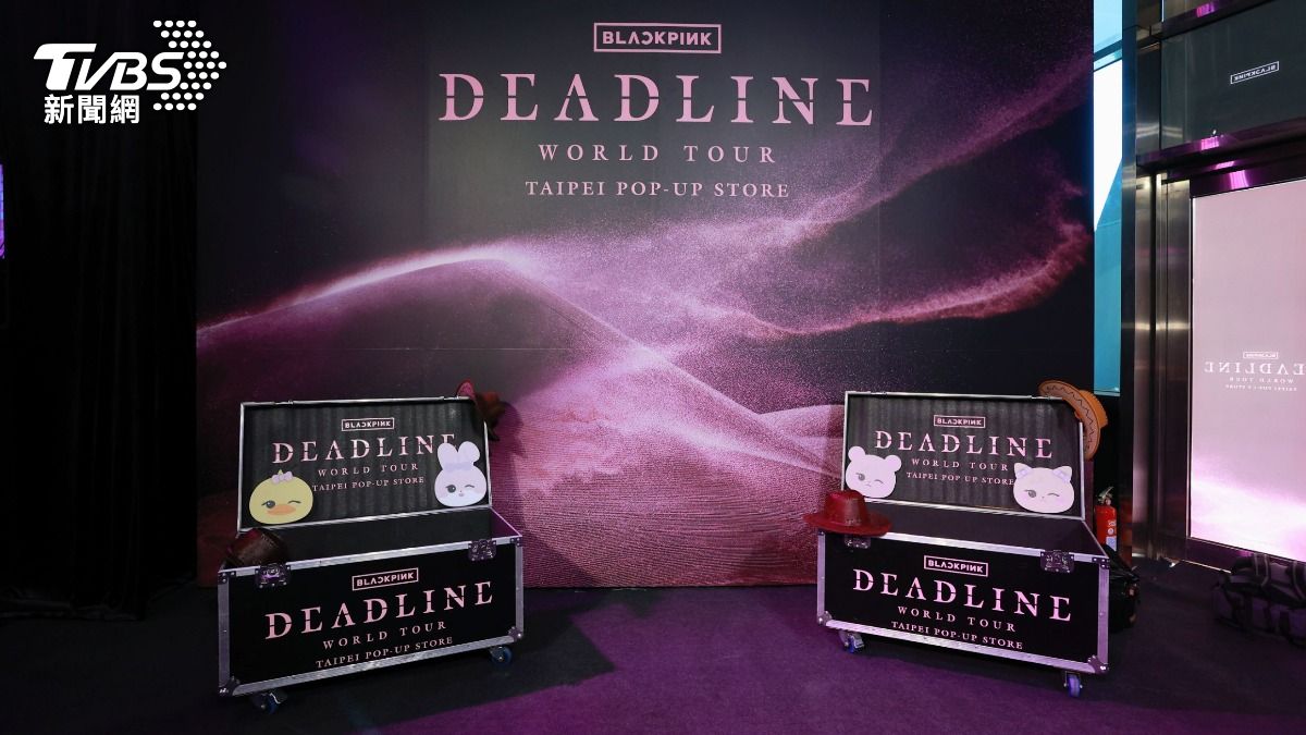 現場準備拍照道具與背板。(圖/趙世平攝)