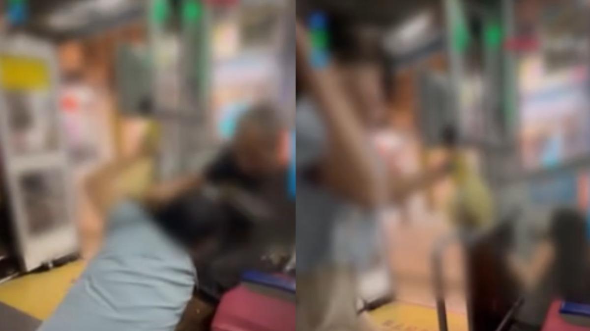老翁和女子在公車上因為座位問題爆發衝突。(圖/翻攝自 _cryllg Threads)