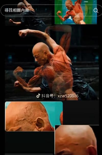798美術館有具人體標本，也被認為與秋風相似。（圖／翻攝自TikTok）