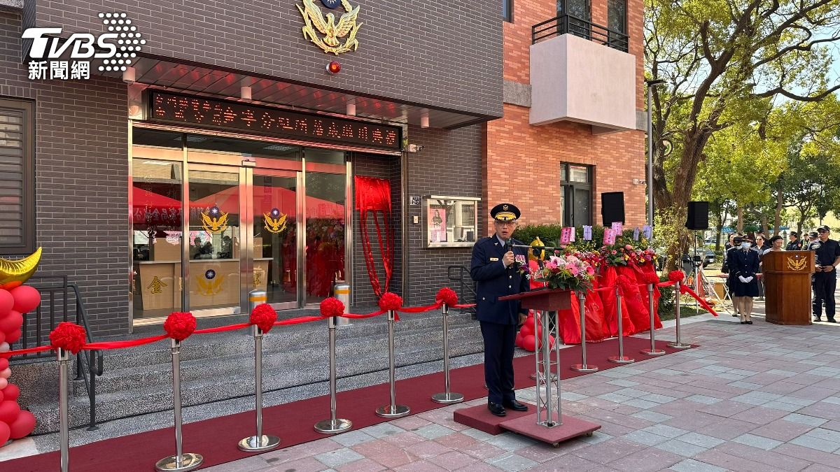 金門縣警察局長黃壬聰致詞。（圖／程子奕攝）