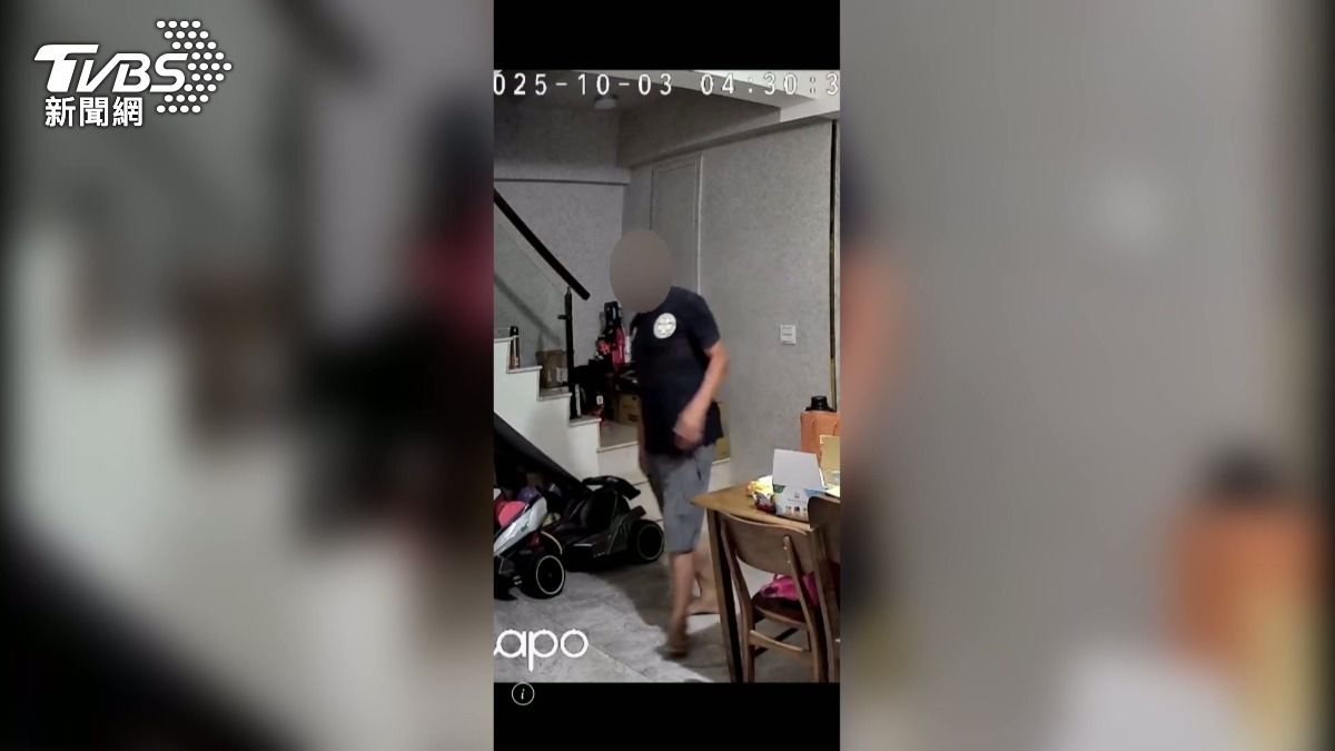 44歲男爬牆入侵鄰居，竟是鄰居行竊。(圖／TVBS)