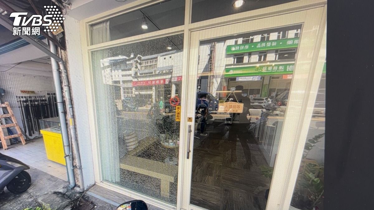 吃飽太閒?新竹男「瓦斯槍」隨機射破玻璃 店家、大貨車都遭殃