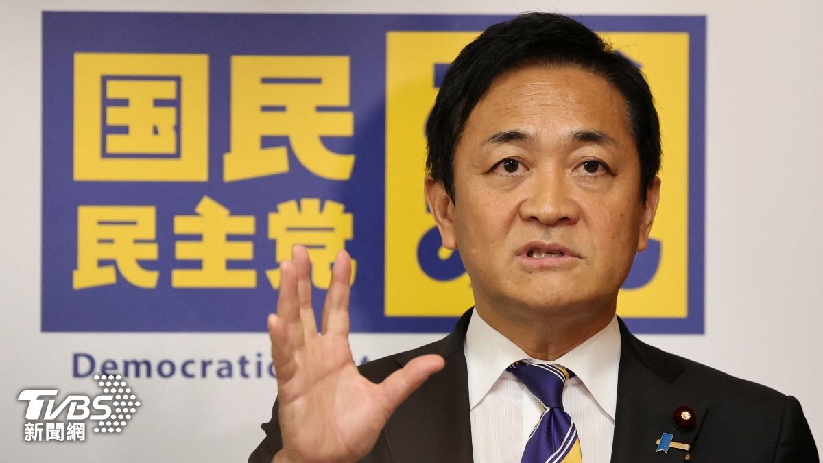 日本三大在野黨共推國民民主黨黨魁「玉木雄一郎」角逐首相職位 (圖/達志影像路透社)
