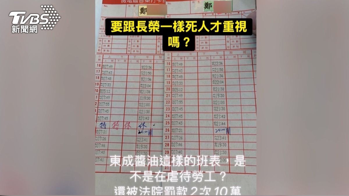 台南老牌東成醬油虐待勞工,還曾被法院裁罰兩次共10萬元,引發網友譁然。(圖/翻攝爆料公社官方專屬)