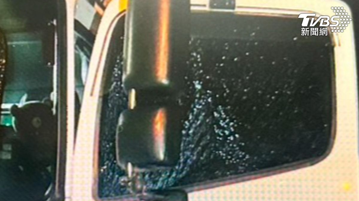 持瓦斯槍亂射玻璃 嫌犯落網稱心情不好（圖／TVBS）