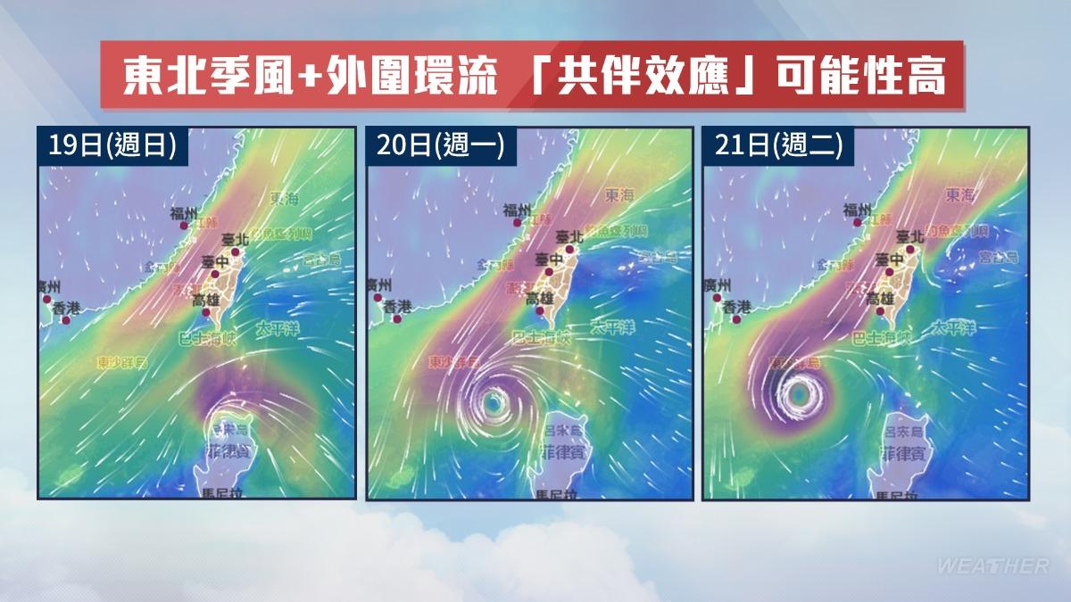 風神颱風動態-風神颱風路徑-颱風共伴效應-天氣預報-一週天氣