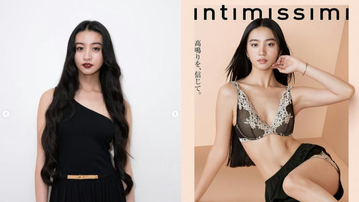 木村光希擔任內衣品牌代言後，廣告照片中展現她纖瘦修長的身形，令粉絲大為驚喜。（圖／翻攝自IG@koki）