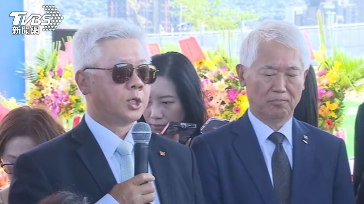 台新新光金控董事長林維俊說不討論解約金額數字,但輝達會來承受。(圖/TVBS)
