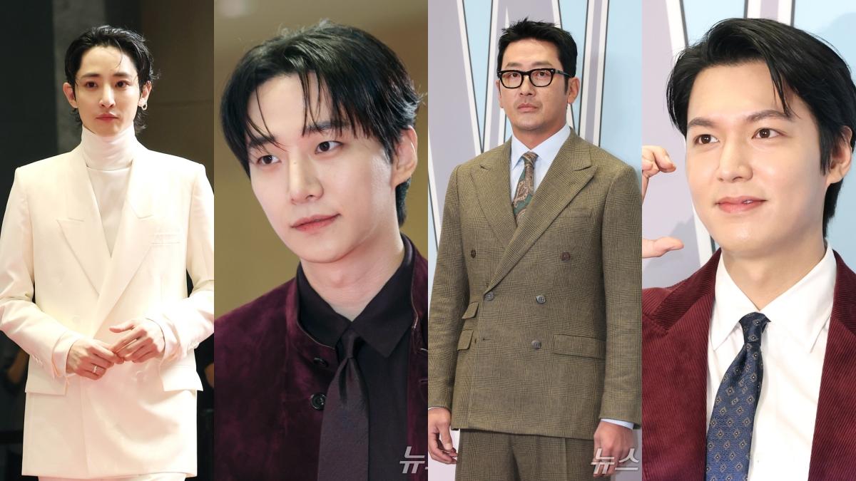 左起為李洙赫、李俊昊、河正宇、李敏鎬。(圖/news1提供)