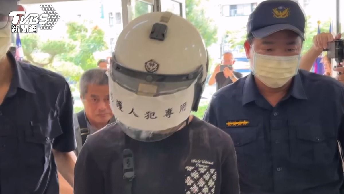 林姓嫌犯第一次因鄰里糾紛行兇傷人。(圖／TVBS)