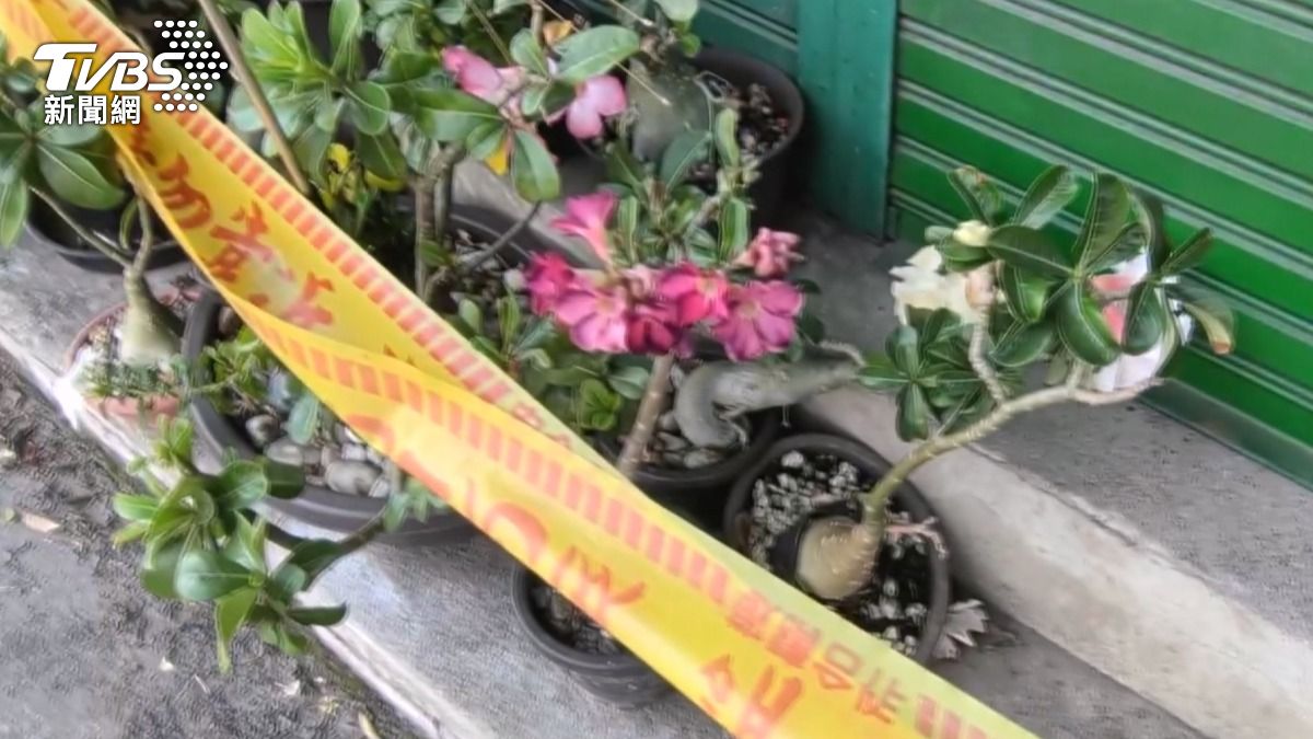 嫌犯住桃園龜山時，曾因不滿樓上住戶吵醒他，手持水果刀上樓敲門。(圖／TVBS)
