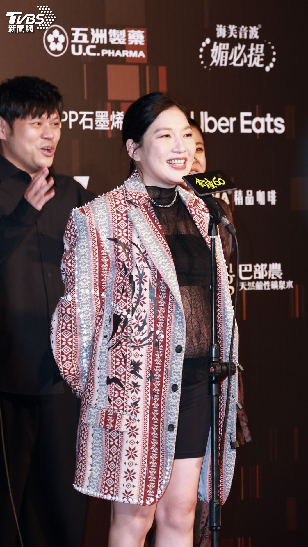 Sandra希望孩子「小寶」加持搶獎。（圖／TVBS娛樂組攝）
