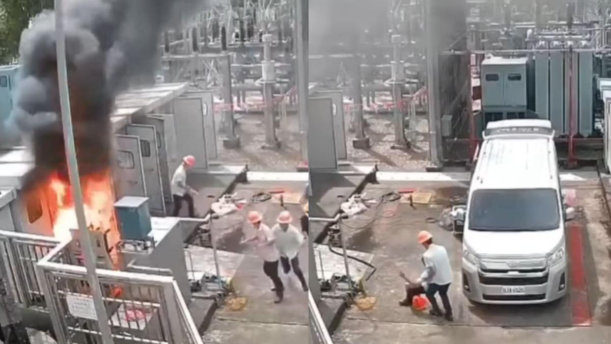蘭陽發電廠爆炸!廠長遭電流灼傷「四肢焦黑」 火光爆閃畫面曝