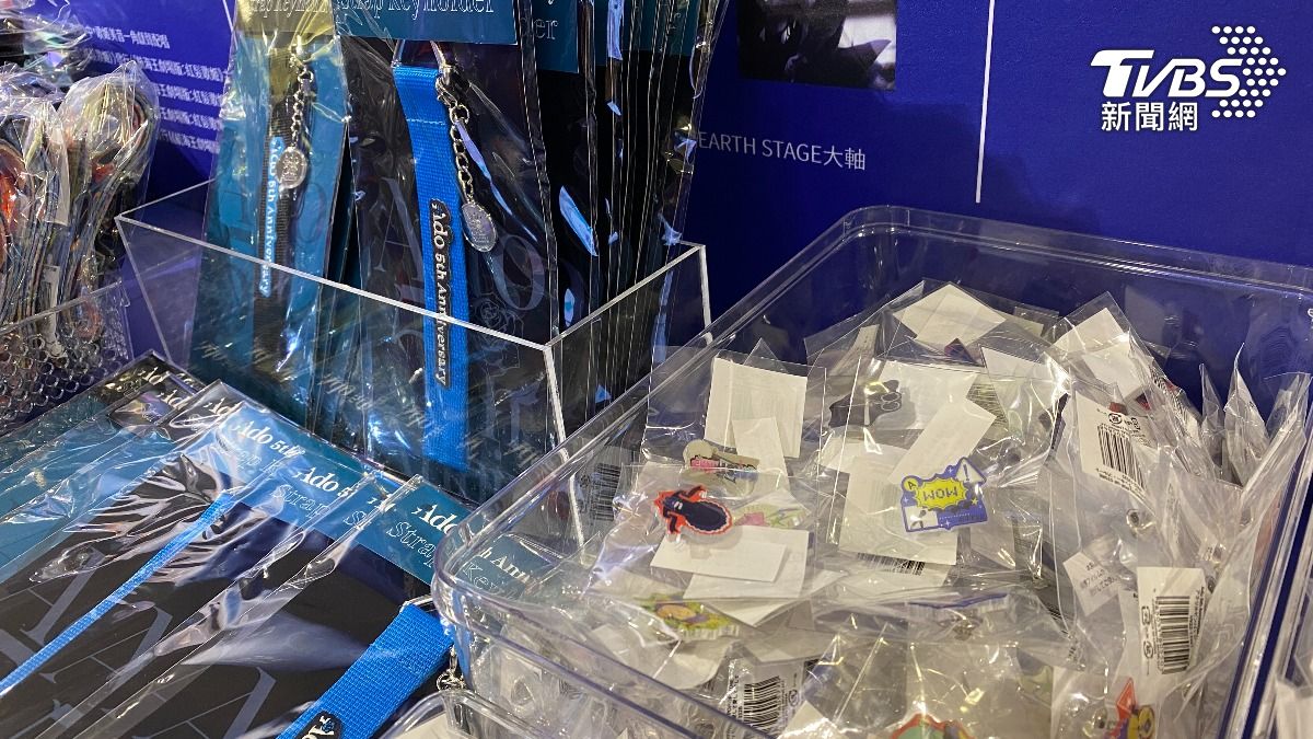 迷你壓克力別針與布製手機吊飾可搭配使用。(圖/林坤緯攝)