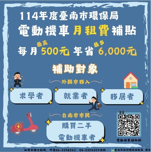 台南市最高電池補助為6,000元。(圖/翻攝自SMAT臉書)