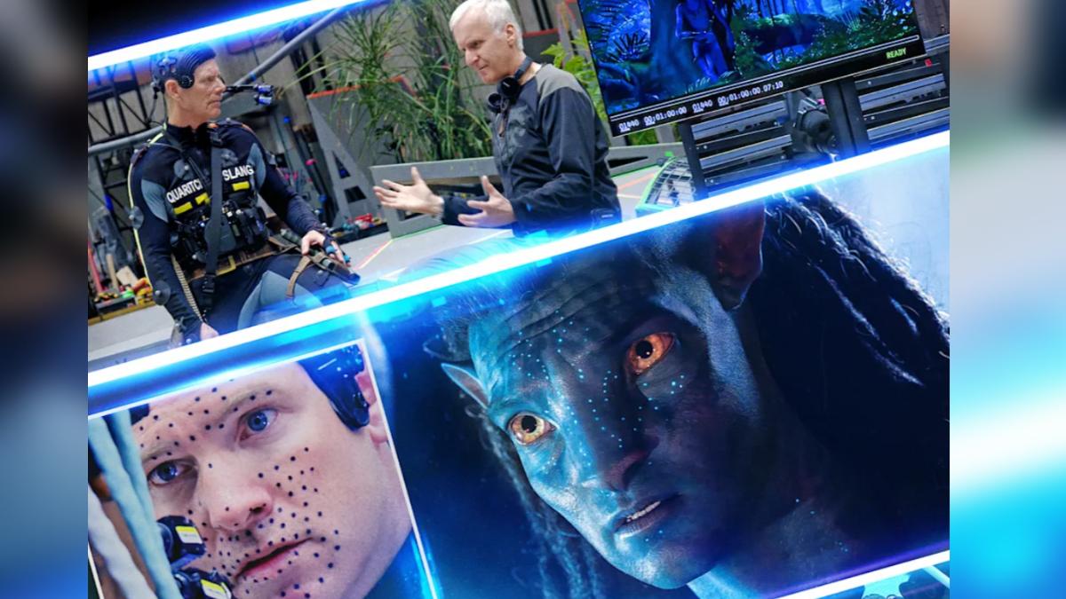 《火與水:阿凡達電影製作特輯》主視覺海報。(圖/Disney+提供)