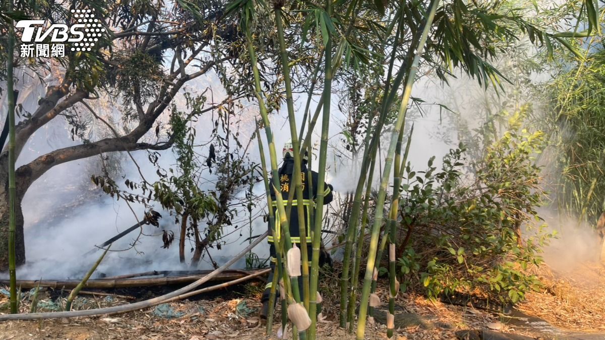 桃園77歲老翁疑整地不慎引燃火勢 來不及逃全身燒燙傷死亡