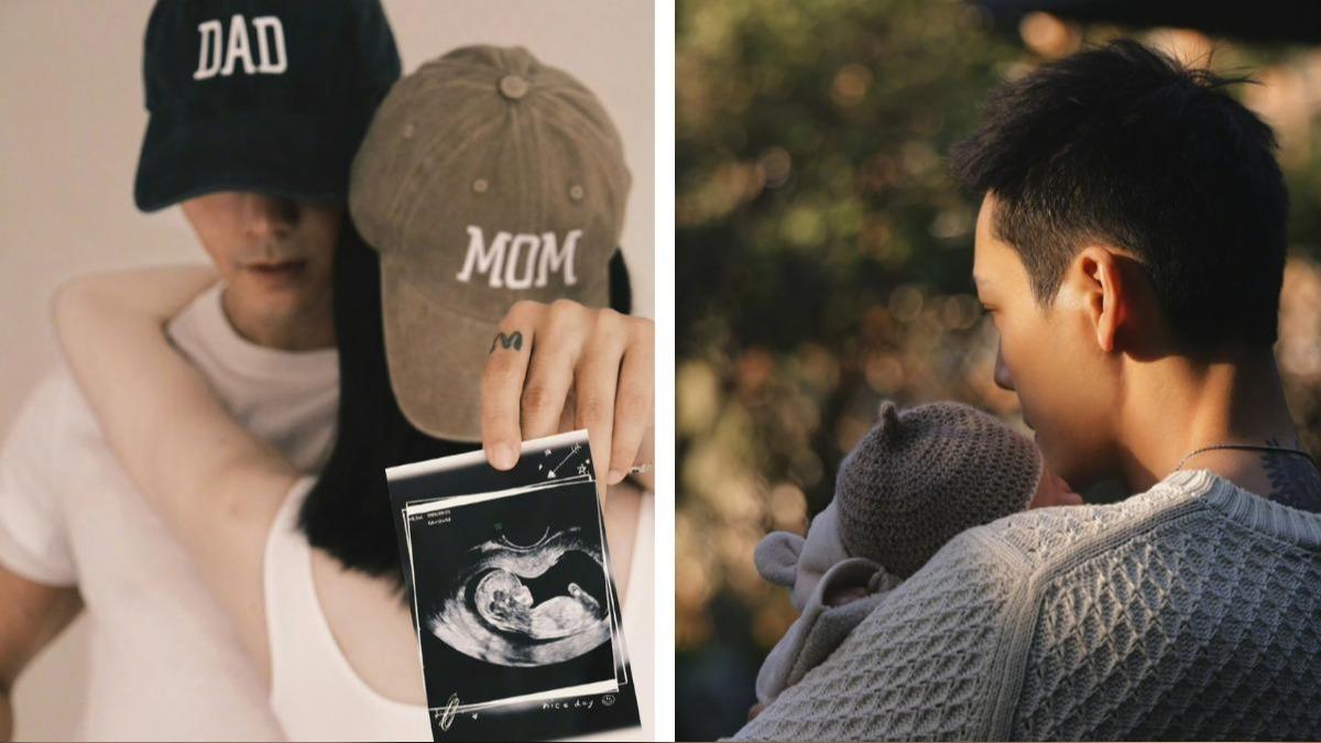 陳偉霆18日驚喜發文宣布與超模何穗結婚並迎來新生命。(圖/翻攝自微博)
