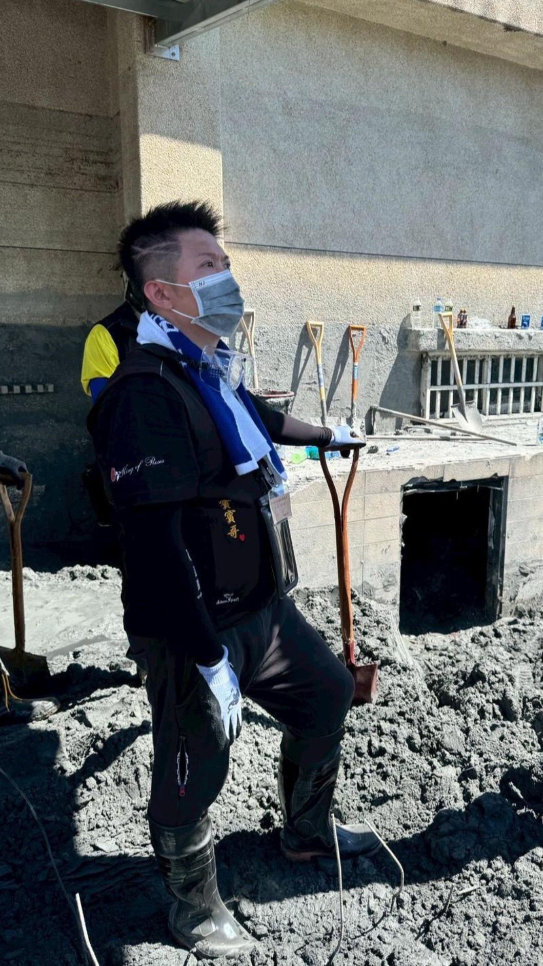 賓賓哥特別感謝花蓮當地國軍官兵的專業與奉獻。(圖/翻攝自賓賓哥臉書)