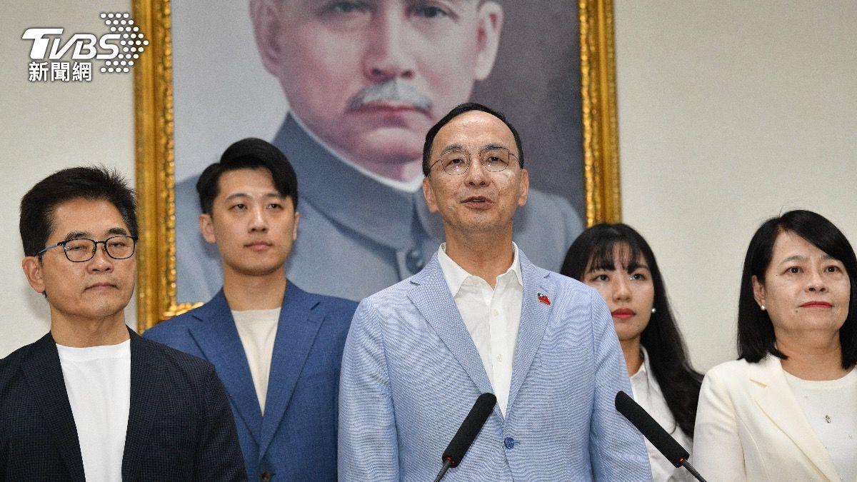 國民黨主席朱立倫。(圖/胡瑞麒攝)