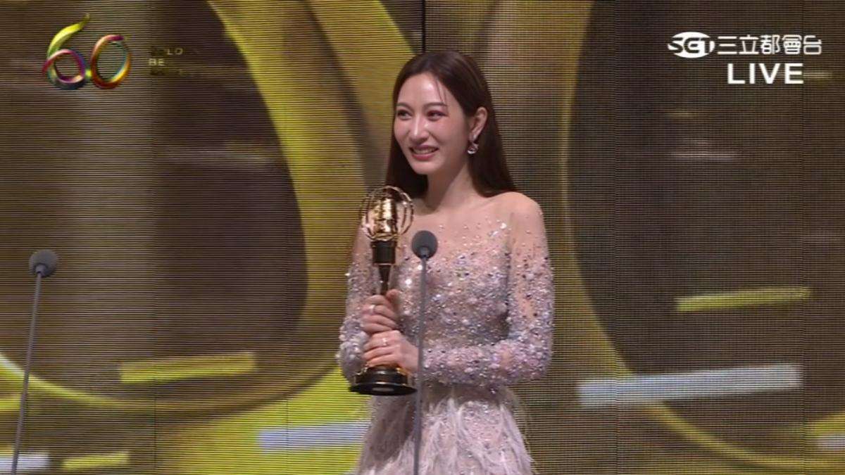 《影后》曾莞婷獲女配角。(圖/翻攝自三立都會台)