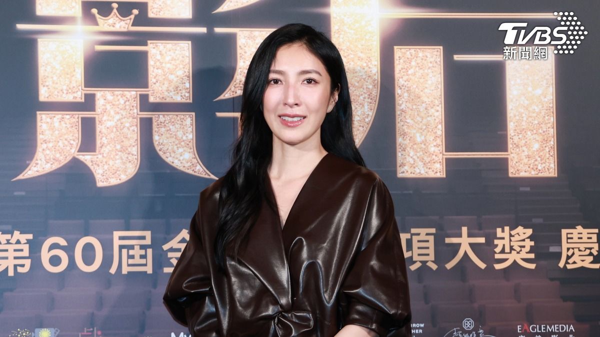 楊謹華終於拿到最佳女主角獎。(圖/黃城碩攝)