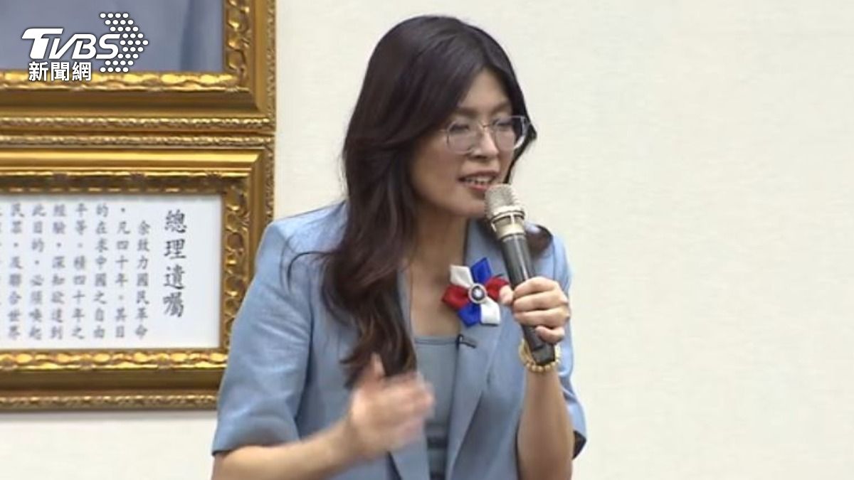 國民黨主席當選人鄭麗文。(圖/TVBS)