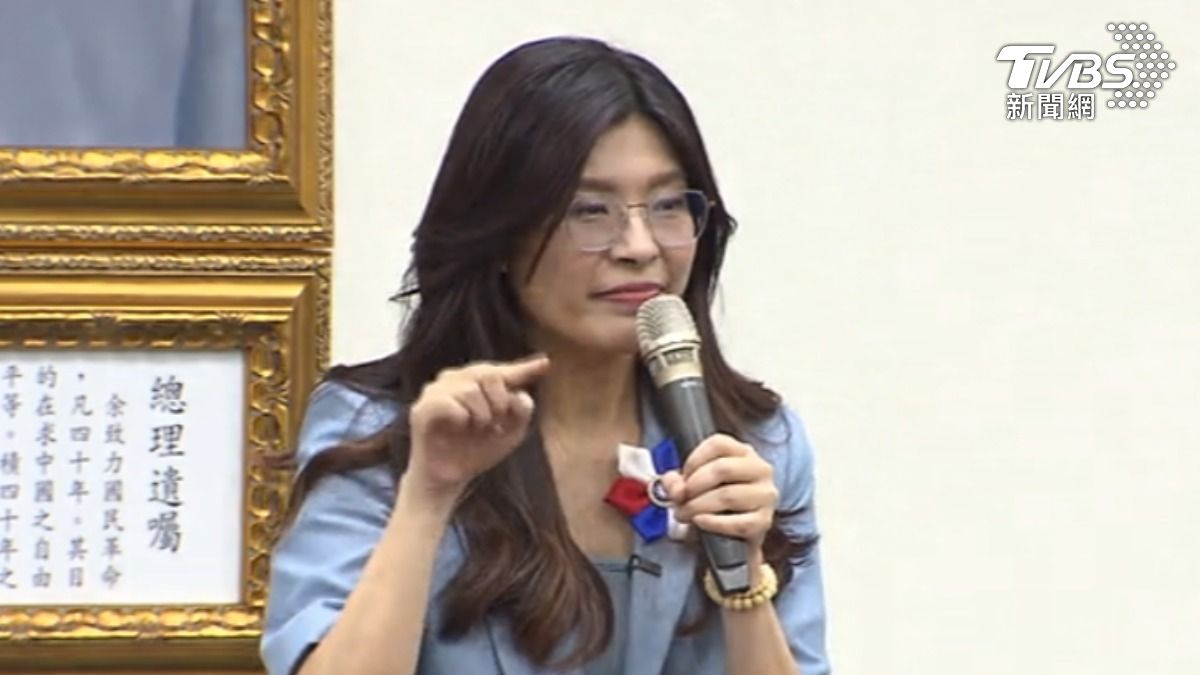 國民黨主席當選人鄭麗文。(圖/TVBS)