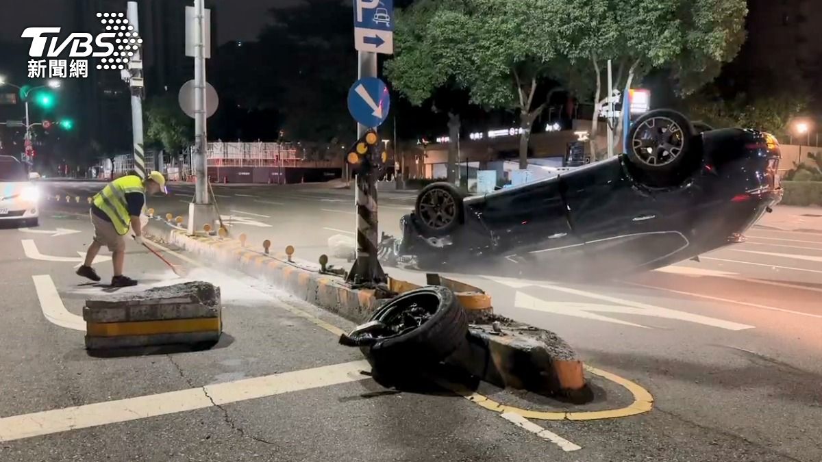 台中酒駕女累犯又上路!撞噴瑪莎拉蒂右前輪 12萬跟駕照沒了