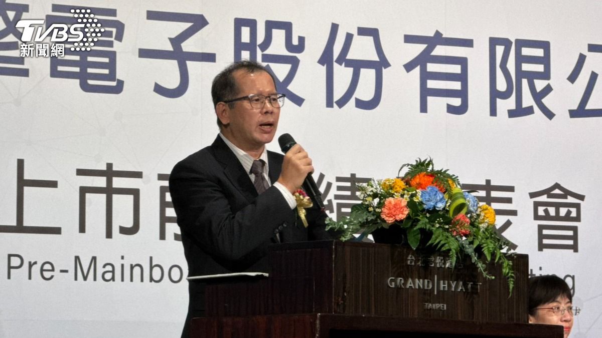 永擎電子董事長許隆倫。(圖/謝佩穎攝)
