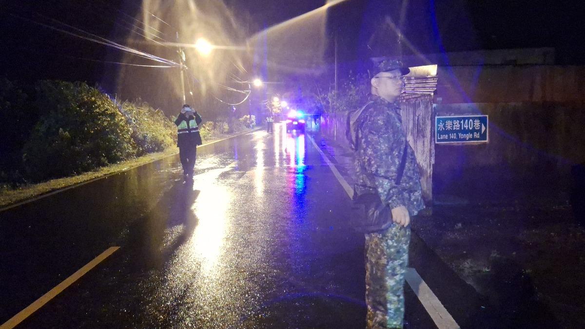 蘇澳鎮永樂、永春兩里已達土石流紅色警戒。（圖／蘇澳鎮災防中心提供）