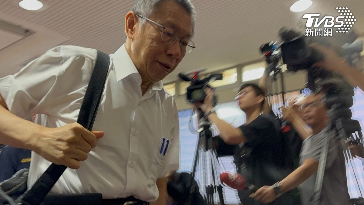 前民眾黨主席柯文哲。（圖／潘千詩攝）