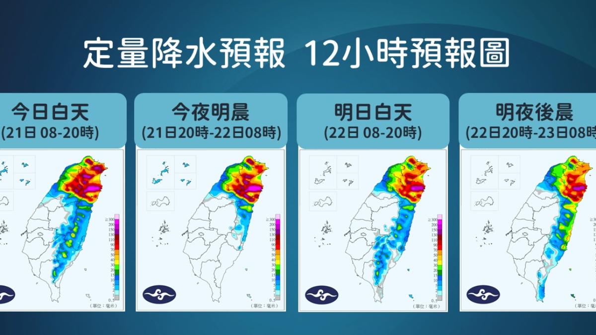 天氣/雨彈狂灌!台北累積雨量「逼近800毫米」、未來三天恐破千