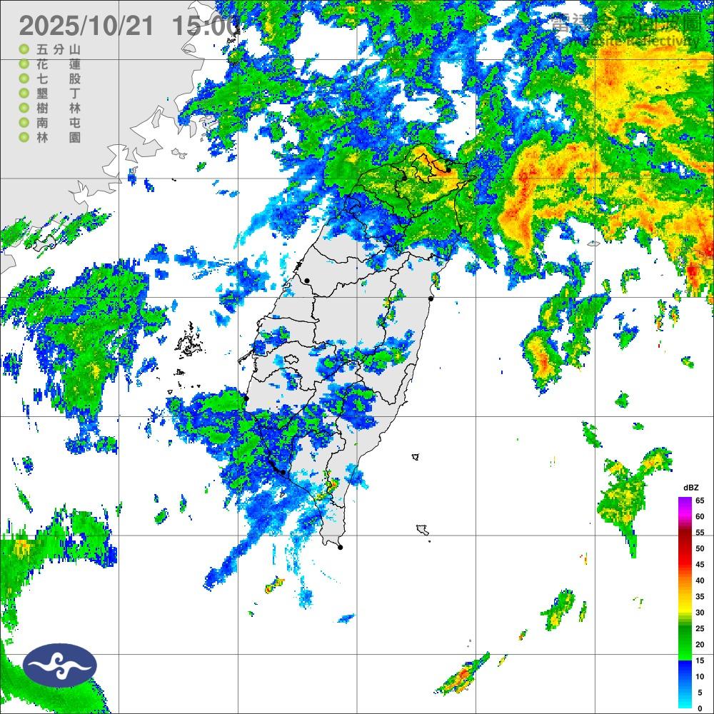 東北季風及低氣壓影響,部分縣市豪雨、大雨襲來。(圖/中央氣象署)