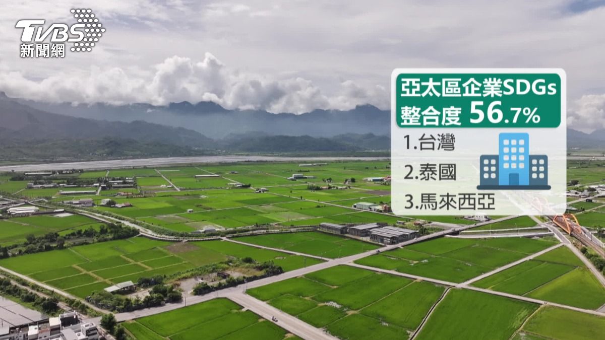 台灣企業在亞太區SDGs整合度超過50%。(圖/TVBS)