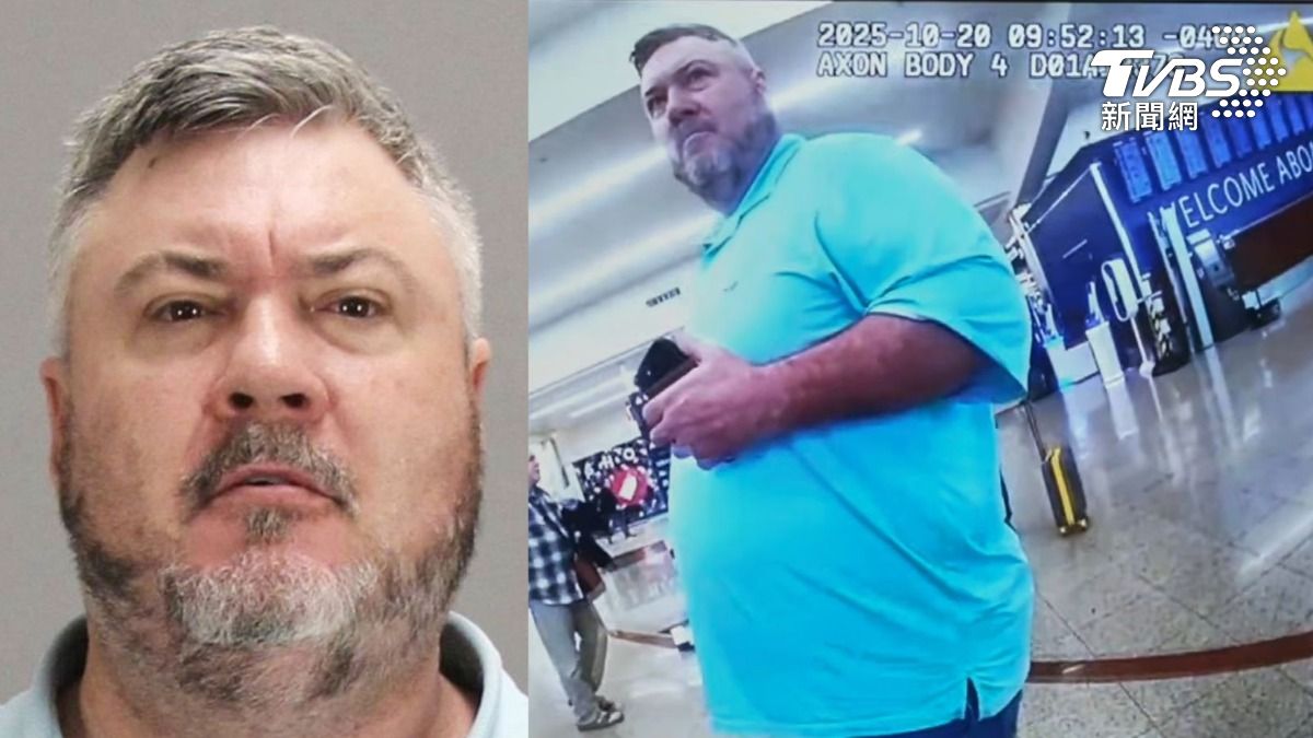 美國喬治亞州49歲犯嫌卡格爾先前在直播中稱計劃在機場開槍家人即時舉報，警察20日在亞特蘭大機場將他逮捕。（圖／達志影像美聯社）