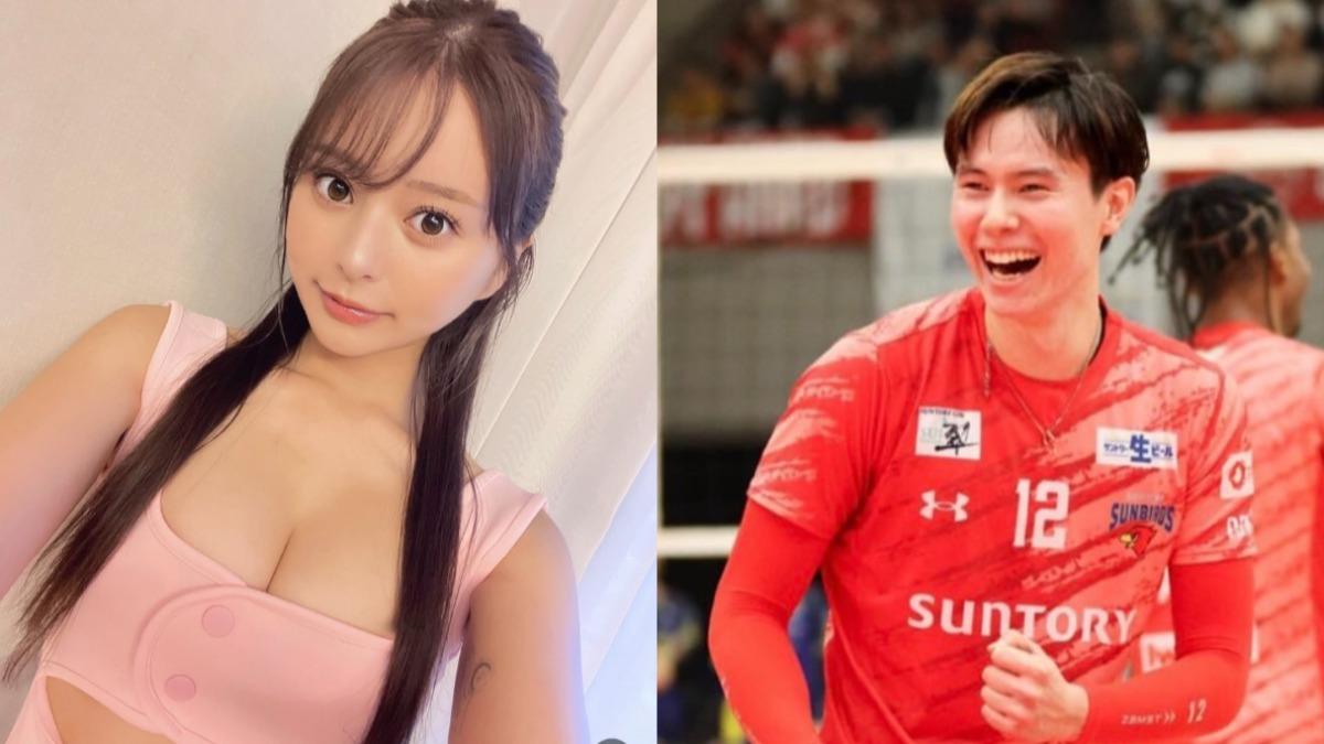 高橋藍被爆和網紅uka.交往1年多。(圖/翻攝自高橋藍、uka.IG)