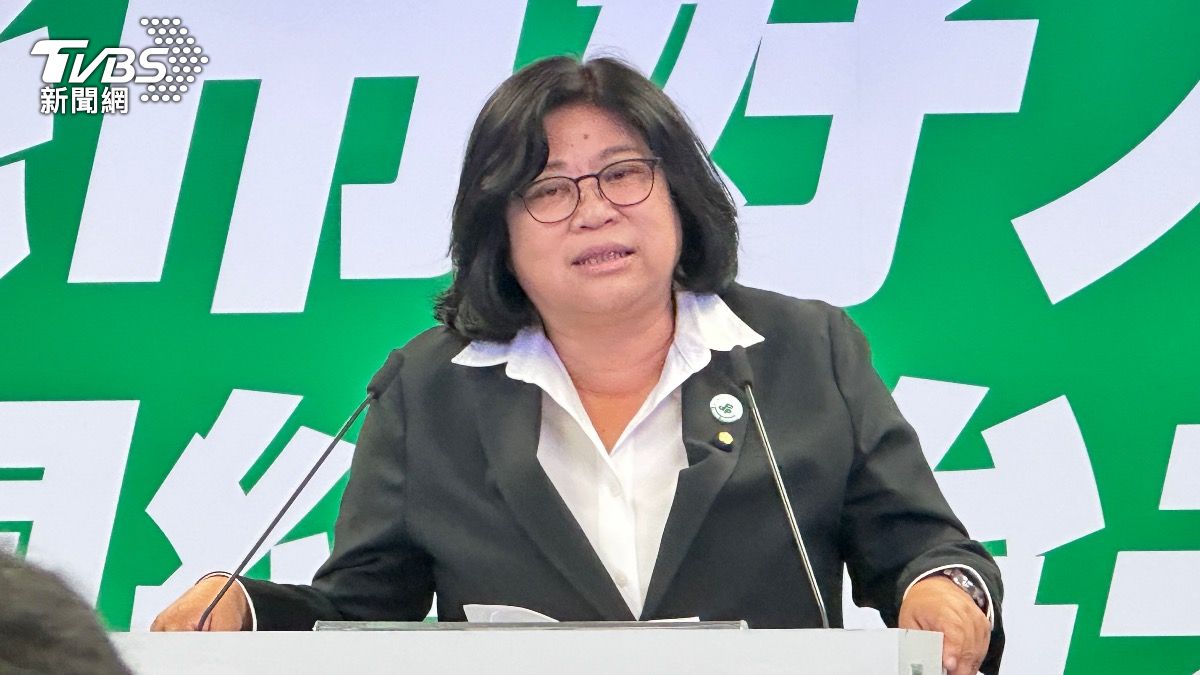 民進黨立委王美惠參選嘉義市長。(圖/潘袁詩羽攝)